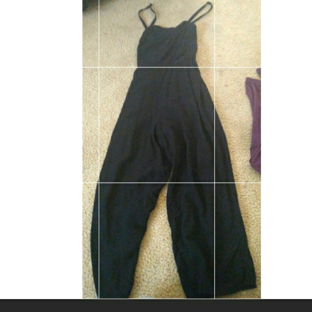 Black spaghetti strap jumper